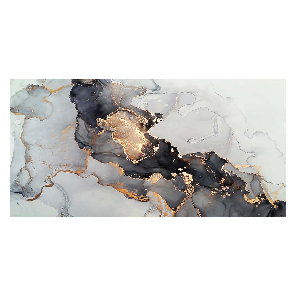 Abstract Gold Grey Black Geometric Cloud Canvas Painting Modern Marble Printing Art Wall Decoration For Home Room Decor Pictures