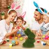 Artificial Moss Bunny Garden Statues Ornaments Durable Lightweight Artificial Animal Ornament for