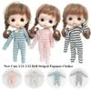 Doll Accessories Doll Striped Pajamas 1/111/12 Doll Clothes Doll Sleep Clothes New Cute Clothes