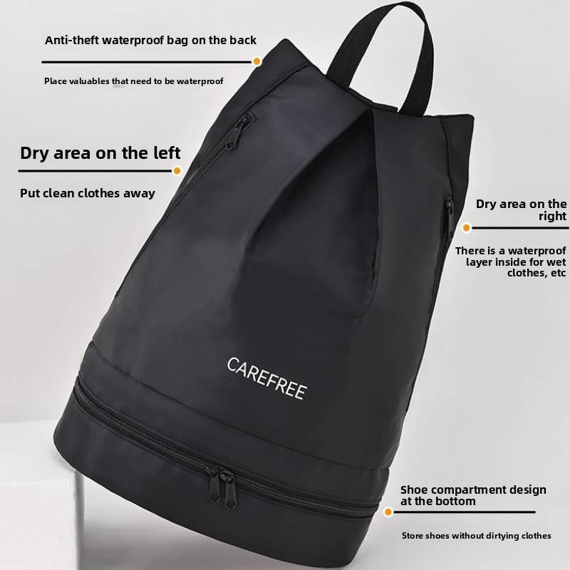 Waterproof Gym Beach Bag With Dry Wet Separation For Travel And Swimming Equipment Women
