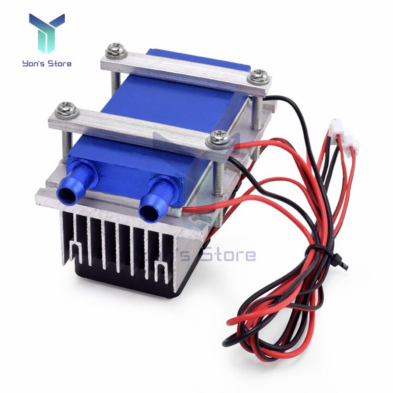 144W Thermoelectric Peltier Refrigeration Cooler 12V Semiconductor Air Conditioner Cooling System + Brushless DC Fan DIY Kit