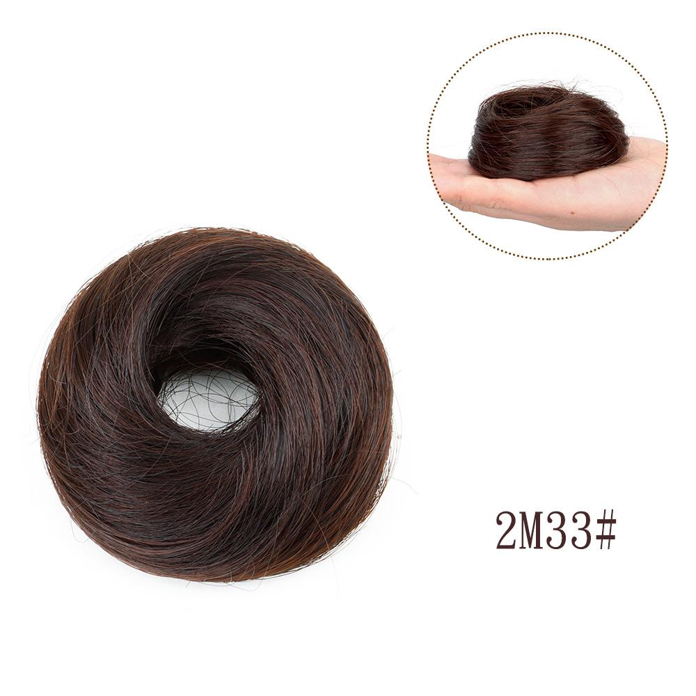 Synthetic Messy Dount Hair Buns Updo Chignon With Elastic Hair Exension for Women Daily Lazy Hair Accessories