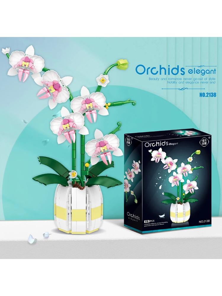 Flowers Model Building Blocks Set Bouquet Bricks Children DIY Toys Home Decor Valentine's Day Gift Adult For Girls 233PCS Tulips