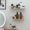 Wall Mounted Wooden Storage Shelf No Drill Hanging Basket Organizer Living Room Bedroom Home Wall Decoration And Storage Frame