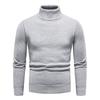 Men's Thick Knitted High-Neck Fleece Pullover Sweater - Autumn & Winter Casual Style