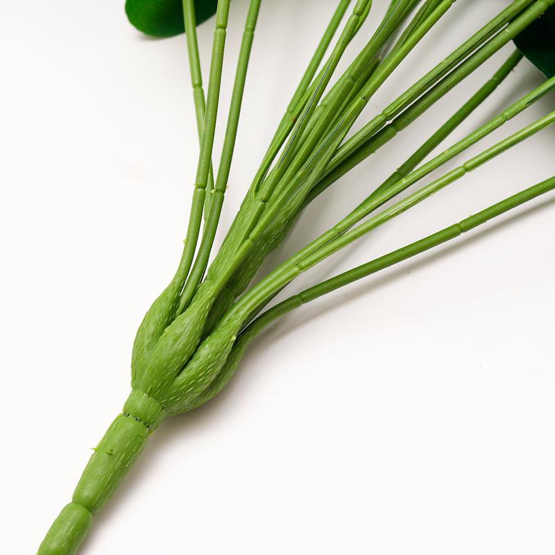 Simulasjonsplante Store Grønne Blader 18 Skilpaddeblader Nordisk Stil Kreative Grønne Planter Potteplanter Hjemspynt Dekorasjon