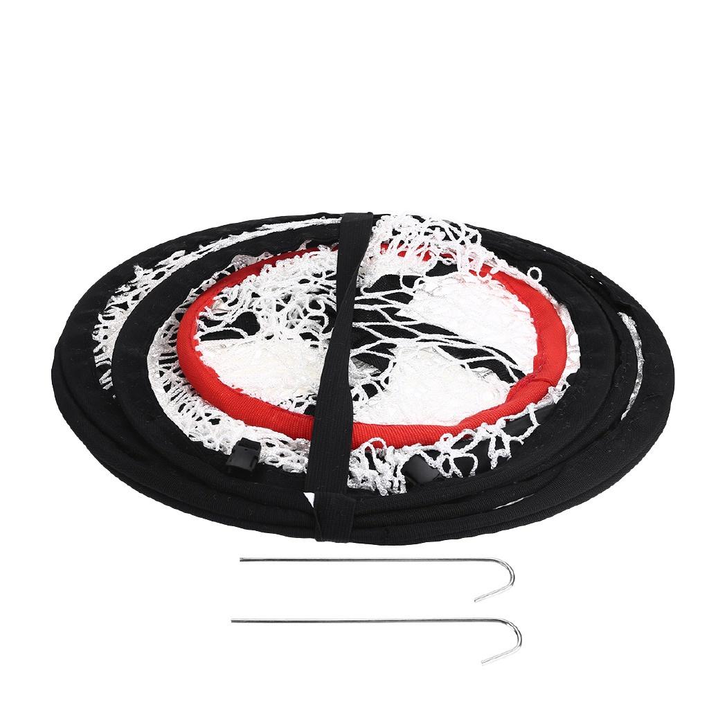 Black + White 24'' Golf Chipping Practice Net Pitching Practice Net Practice Collapsible Target Net Golf Training Aids Tool