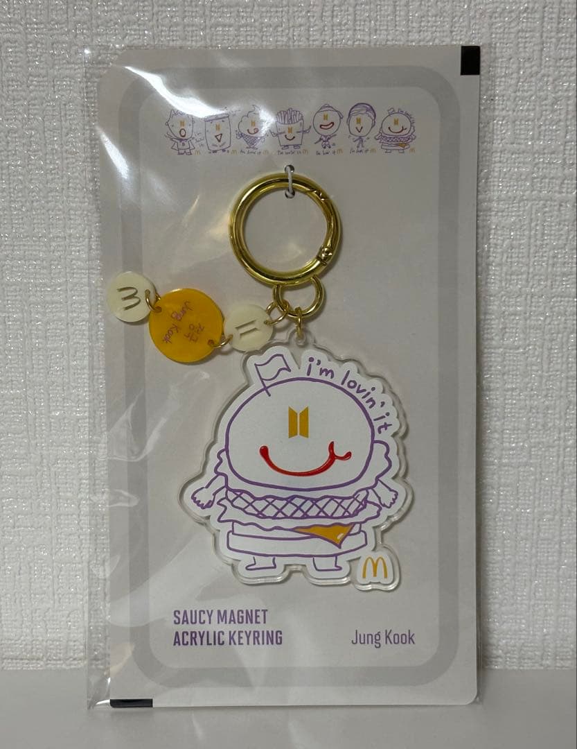 

[USED] BTSxMc Collaboration Acrylic Key Ring Jung Kook