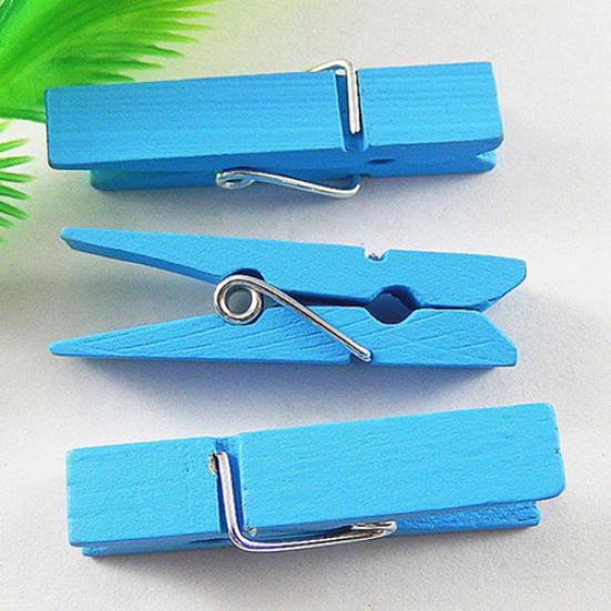 20 Adet Çok Renkli Ahşap Clothespins Ahşap Çamaşırhane Clothespins Kağıt Craft Klip