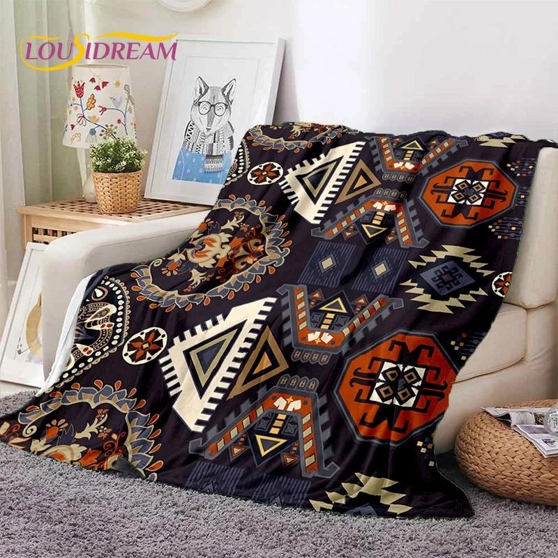 3D Neueste Nordisch Türkisch Böhmisch Keltisch Weiche Flanelldecken, Überwurfdecke Bequeme Decke für Picknick Betten Sofa Zuhause Schlafzimmer