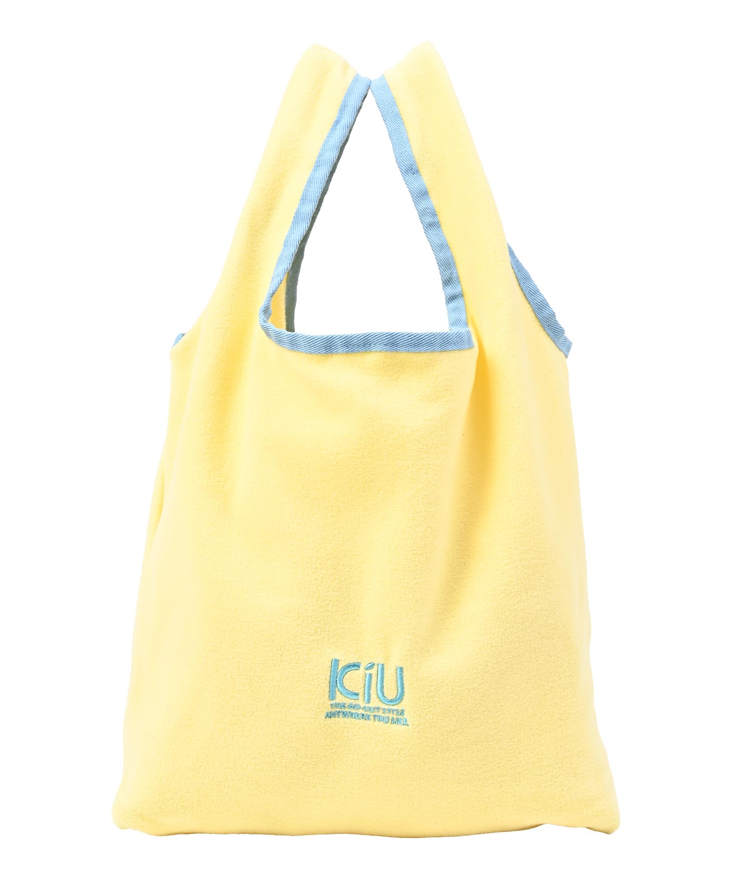 Флисовая сумка-тоут KiU, пушистая флисовая сумка-тоут со складной конструкцией. Эта экологичная сумка имеет большую вместимость и двухцветную цветовую гамму.