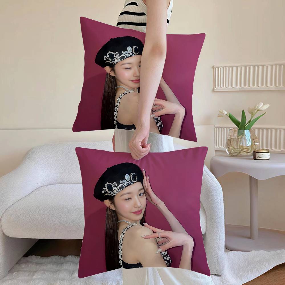 Cool Jang Won Young Pillow Case Anti-dustmite Pillowcase Invisible Zipper Silky Sofa Cushion Cover