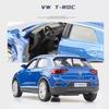 Volkswagen T-ROC SUV Simulation Diecast & Toy Vehicle Pull Back & Doors Open RMZ City 1:36 Alloy Car Model Gifts For Children