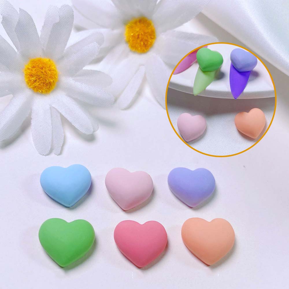 

Heart-Shaped Nail Art Love Jewelry Peach Heart Nail Ornaments Manicure Tool DIY Nail Accessories
