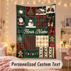 Wall Hanging TapestryChristmas Custom Name Print Art For Indoor Home Room Decoration Holiday Gift