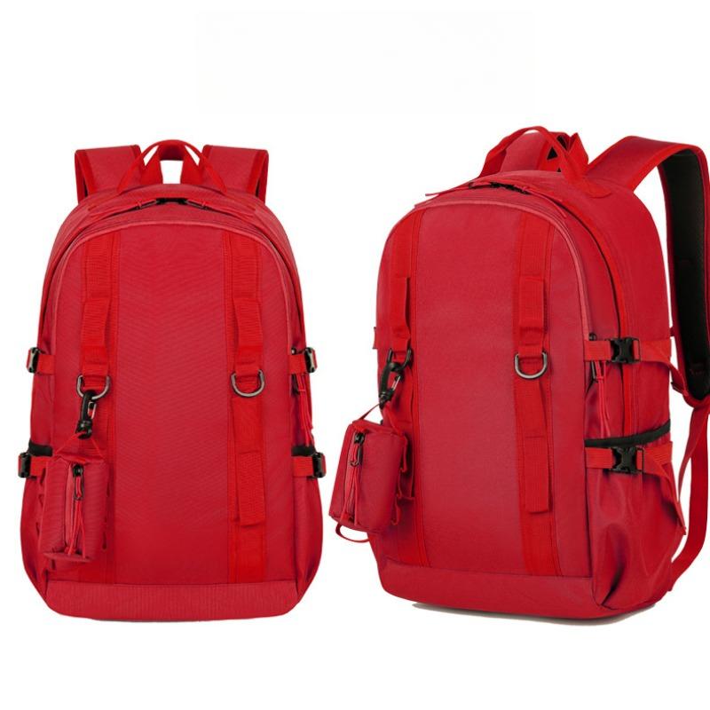 

Рюкзак для ноутбука большой вместимости для мальчиков и девочек, модная дорожная сумка для выхода в свет красный
