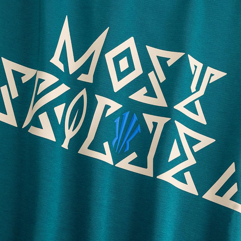 Anta Kyrie Irving Series Ice Feel Casual Simple Round Neck Loose Short Sleeve T-Shirt Unisex Tops Deep-Bamboo-Green 172521103-3