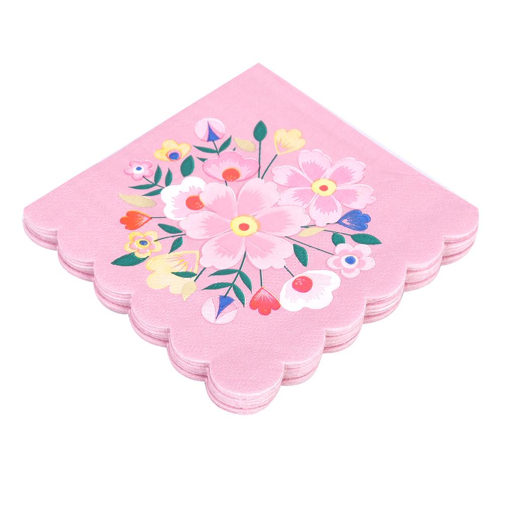 8 szt. 24,5x24,5cm Piękna Jednorazowa Serwetka Papierowa Zastawa Stołowa na Przyjęcie Ślub