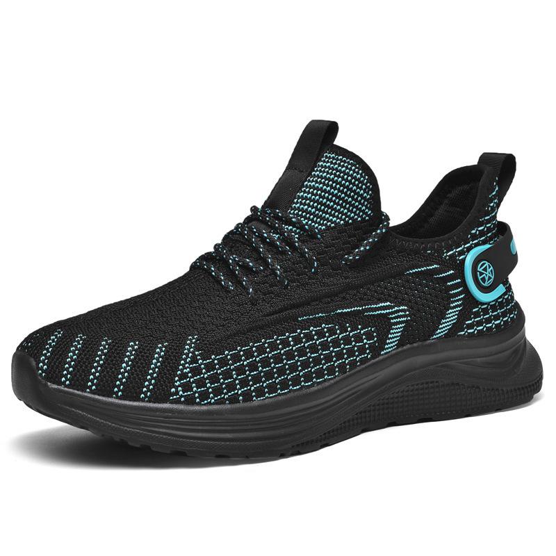 2025 Foreign Trade Men's Shoes Extra Large Size 45 Flying Woven Coconut Light Running Shoes 2025 Foreign Trade Men's Shoes