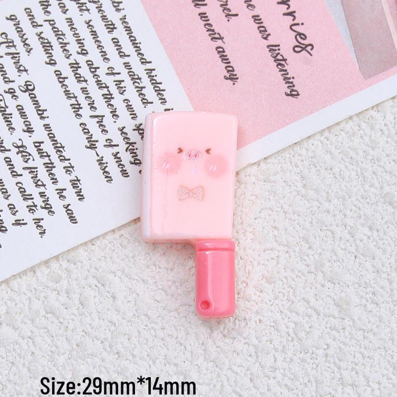 Handmade Pink Pig Resin Accessories: DIY Shoe Buckle, Hairpin, Jewelry Material