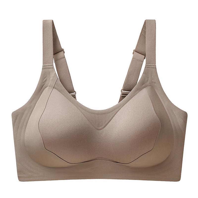 

Бесшовный спортивный бюстгальтер пуш-ап для женщин с маленькой грудью с поддержкой из желеобразного клея 2XL (for 135-150 jin)