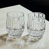 315ml/300ml Thickened Whiskey Glass Luxury Wine Glasses Beer Brandy Cups Premium Carved Cocktail Glass Suitable for Gift Giving
