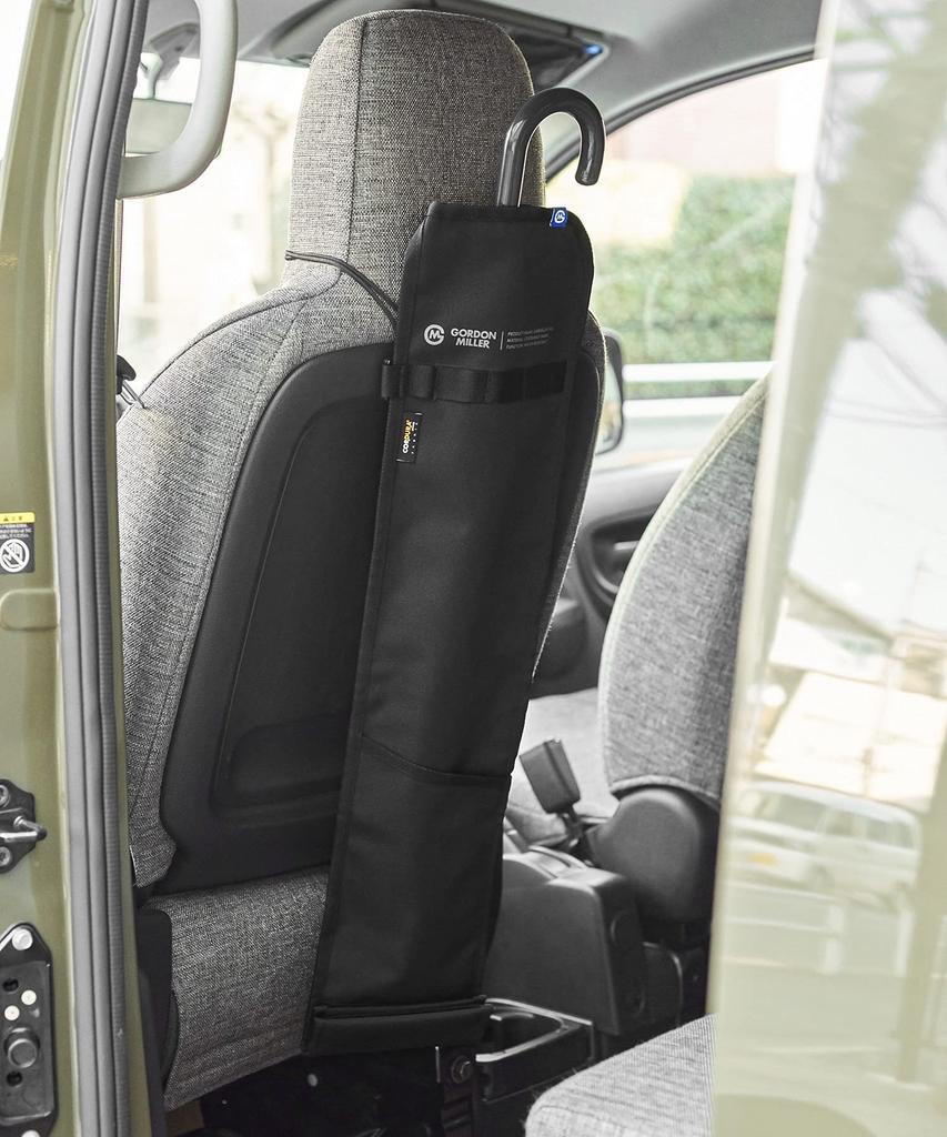 GORDON MILLER Car Cordura Seat Back Umbrella Case Umbrella Case Water Repellent Storage for 3 Bottles with Drainage Function Black 1646564