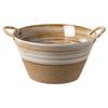 Japanese Vegetable Plate Retro Soup Plate Coarse Pottery Braided Rope Binaural Plate Creative Deep Plate Household Salad Fruit Plate Micro-Defects