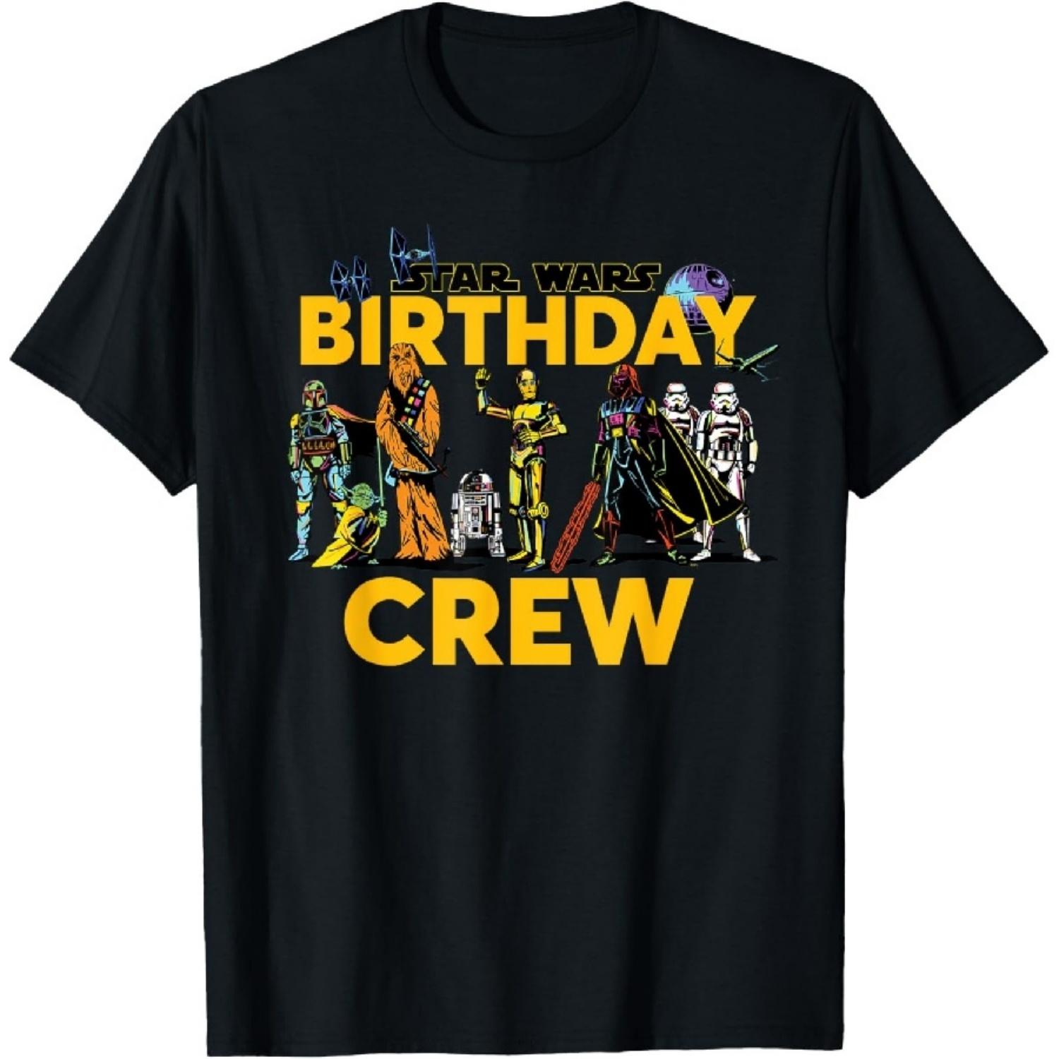 Star Wars Classic Characters Birthday Crew Party Matching T-Shirt XXXXXL разноцветный