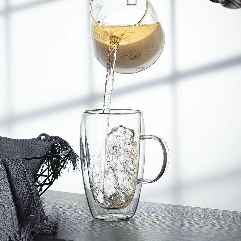 Handmade  Heat-Insulated Double Wall Glass Cups – Mini Whisky, Espresso, Tea & Coffee Mug