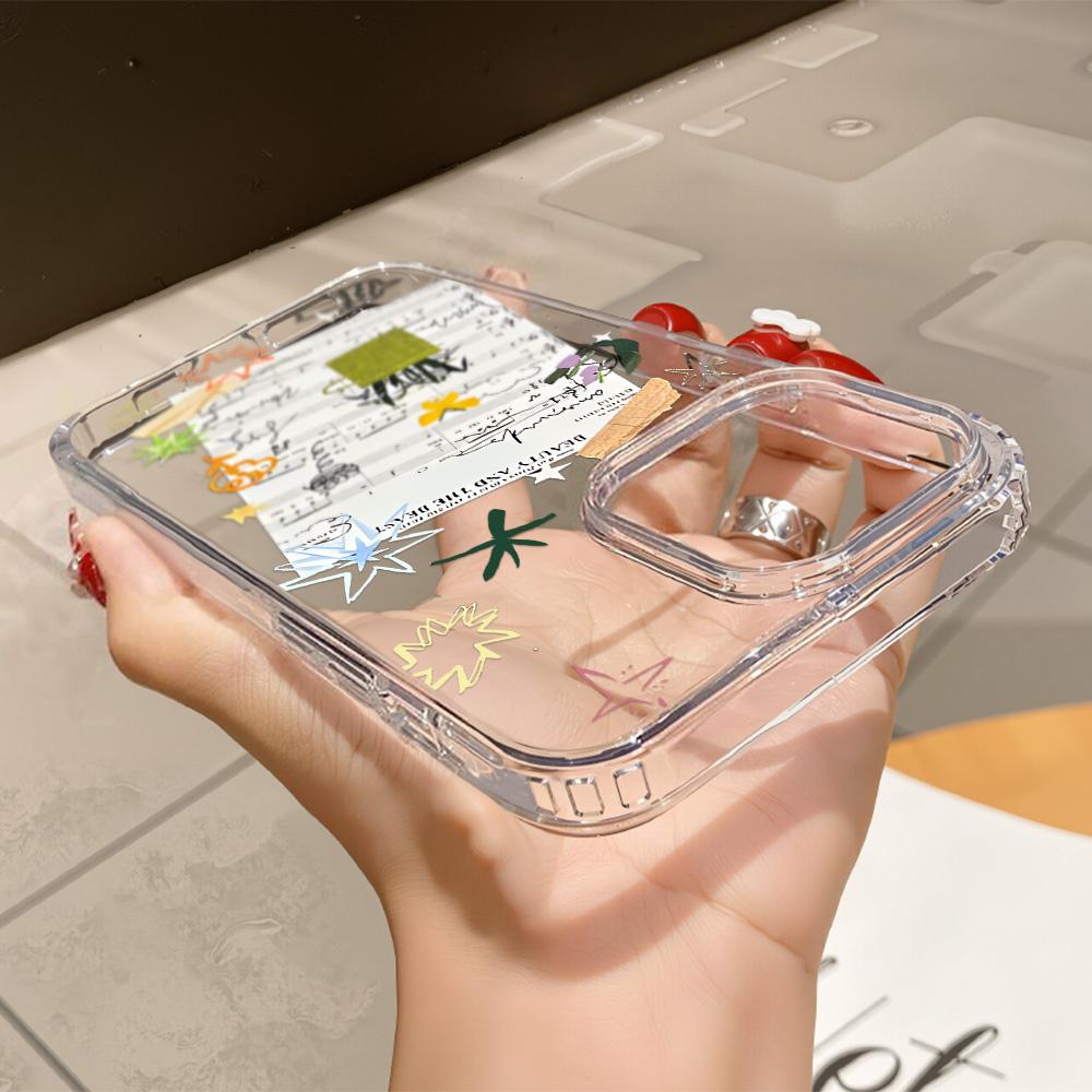 Acrylic Phone Case for iPhone 11 12 13 14 Pro 12 14 16 Pro Max for Samsung A16 A36 A56 S24 FE High-quality Painted Anti-fall Mobile Phone Case