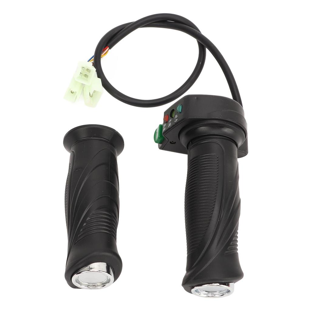 2PCS Electric Bicycle Throttle Grip Rubber Handlebar Twist Grip Universal Fit for Electric Bike Scooter