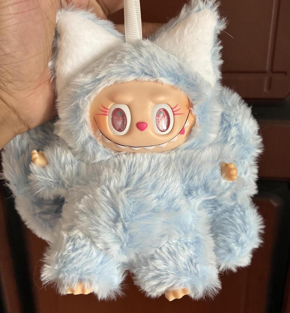 Labubu ZIMOMO Custom Doll: Little Chief Pink Butterfly Angel Gift