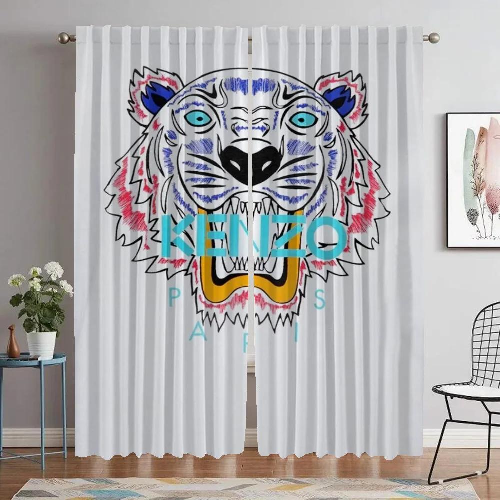 

Kenzos Шторы для гостиной Шторы для комнаты 2 панели Домашний интерьер Шторы Разделение Хэллоуин Украшения Оттенки Кухня W50xH70cmx2pcs-CL