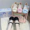 Sweet and cute rabbit bow Lolita shoes 2025 new daily versatile design Mary Jane princess shoes