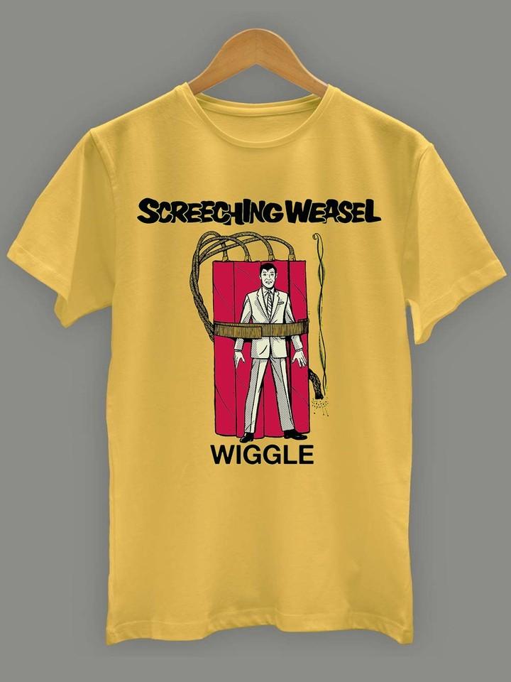 Screeching Weasel Wiggle Gift For Fan Yellow S-2345XL Unisex T-Shirt Unisex T-Shirt S