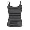 [Shop  ] Women S Dangara Double STrappy Layered Inner T ShirT wiTh builT In Cap lSl wSh 21233 Navy STripe