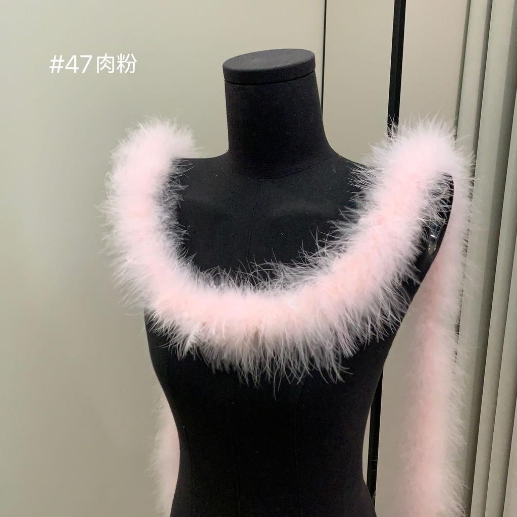 Bunte Federstreifen Truthahnfederstreifen Performance Tanzkostüm Dekomaterialien DIY Textilzubehör