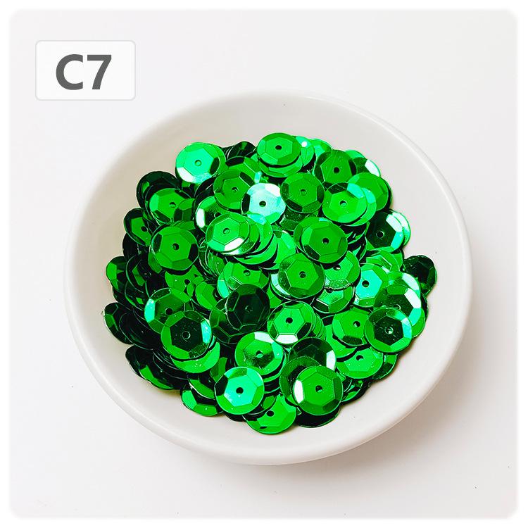 10mm Round Silver Concave PVC Sequins for DIY Jewelry & Clothing Accessories