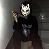 Halloween Cosplay Tier Schädel Masken Skelett Halbgesicht Knochen Tanz Abschlussball Party Kostüm Requisiten Maskenball Zubehör