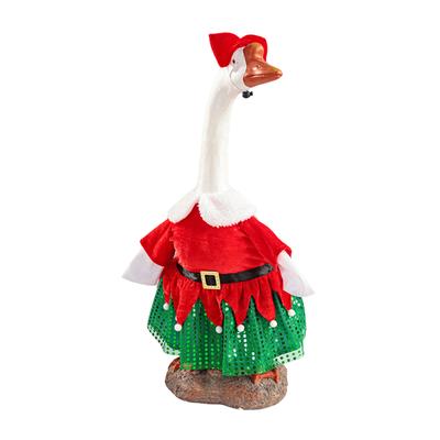Christmas Goose Outfit Porch Goose Outfits Cute Goose Costume Lawn Goose Clothing for Indoor Outdoor Patio Yard Lawn Art Decor