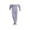 Adidas SS23 Solid Color Long Drawstring Logo Knit Sports Pants Women Bottoms Silver Gray Violet IK3513