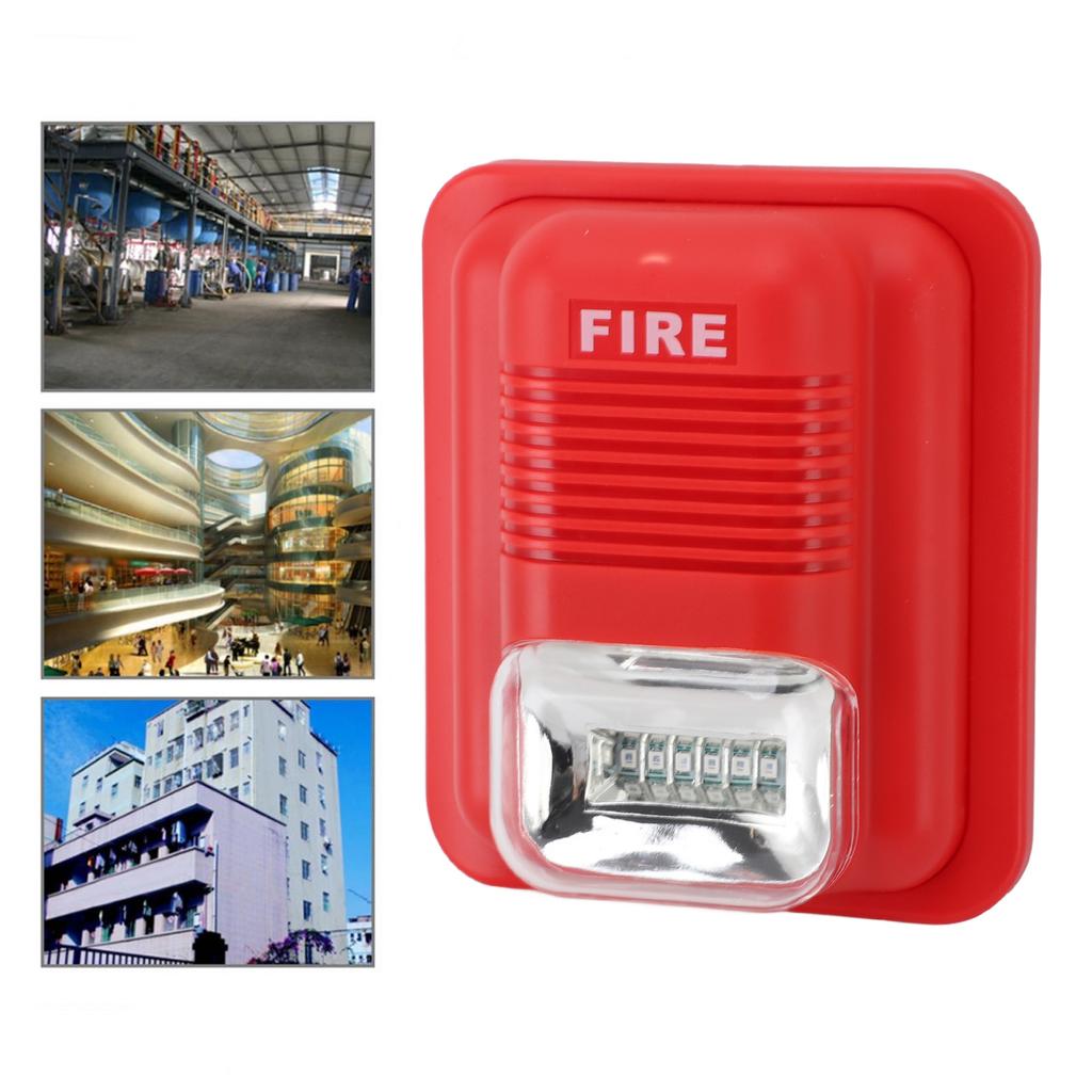 Super Loud Sound   Warning Siren with LED Light,  12 24V   Alarm for Residential Buildings, Shopping Malls, Hotels, Swimming Pools