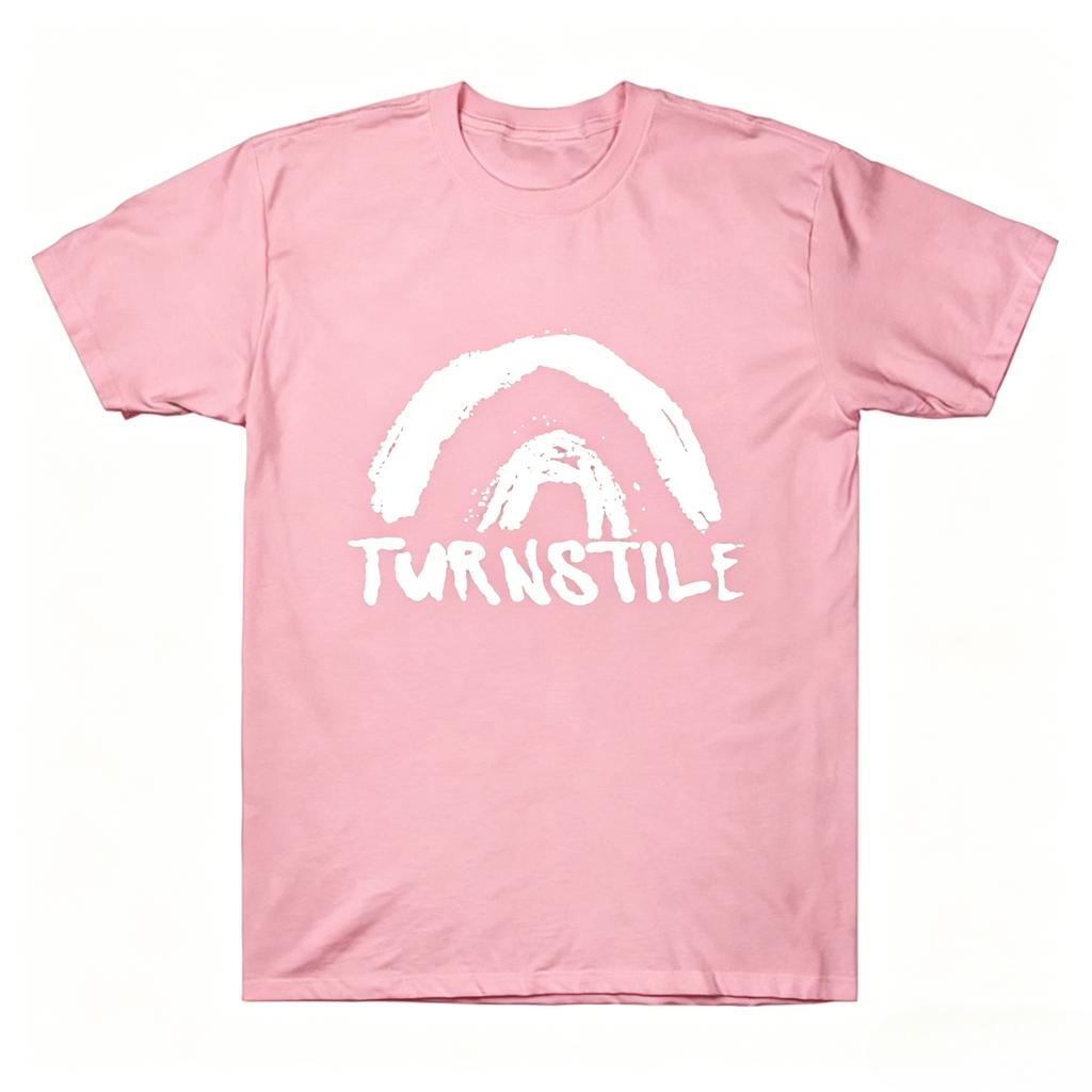 Turnstile DOUBLE RAINBOW Tee Turnstile Band Tshirt Cotton Unisexs Clothing Graphic Print Rock Streetwear Summer New T Shirt
