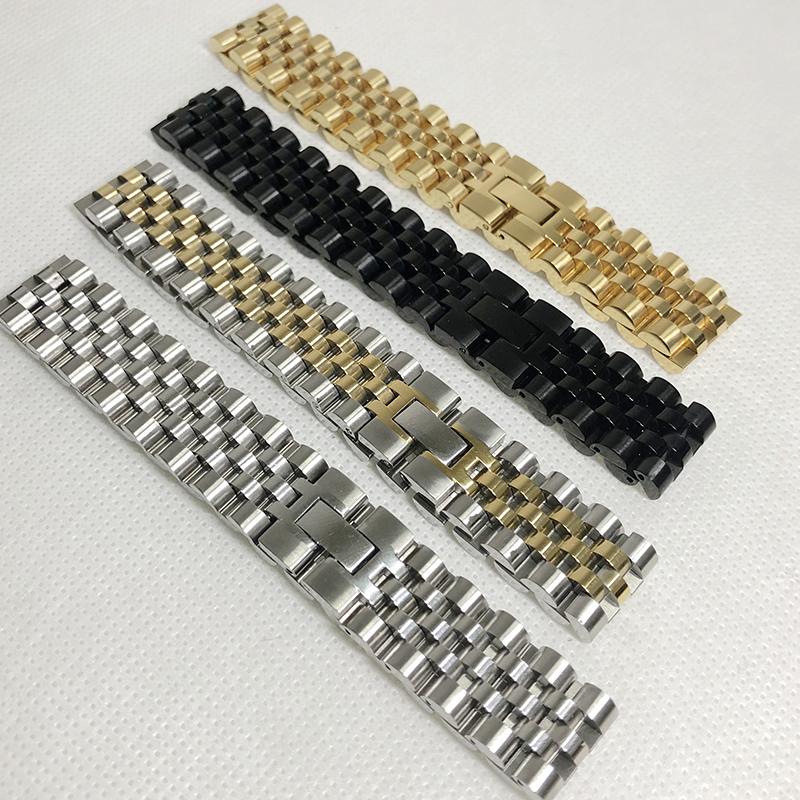 15MM Lenkekjede Herrearmbånd For Kvinner Polert Gullfarge Rustfritt Stål Menn Armbånd På Håndbånd Smykketilbehør