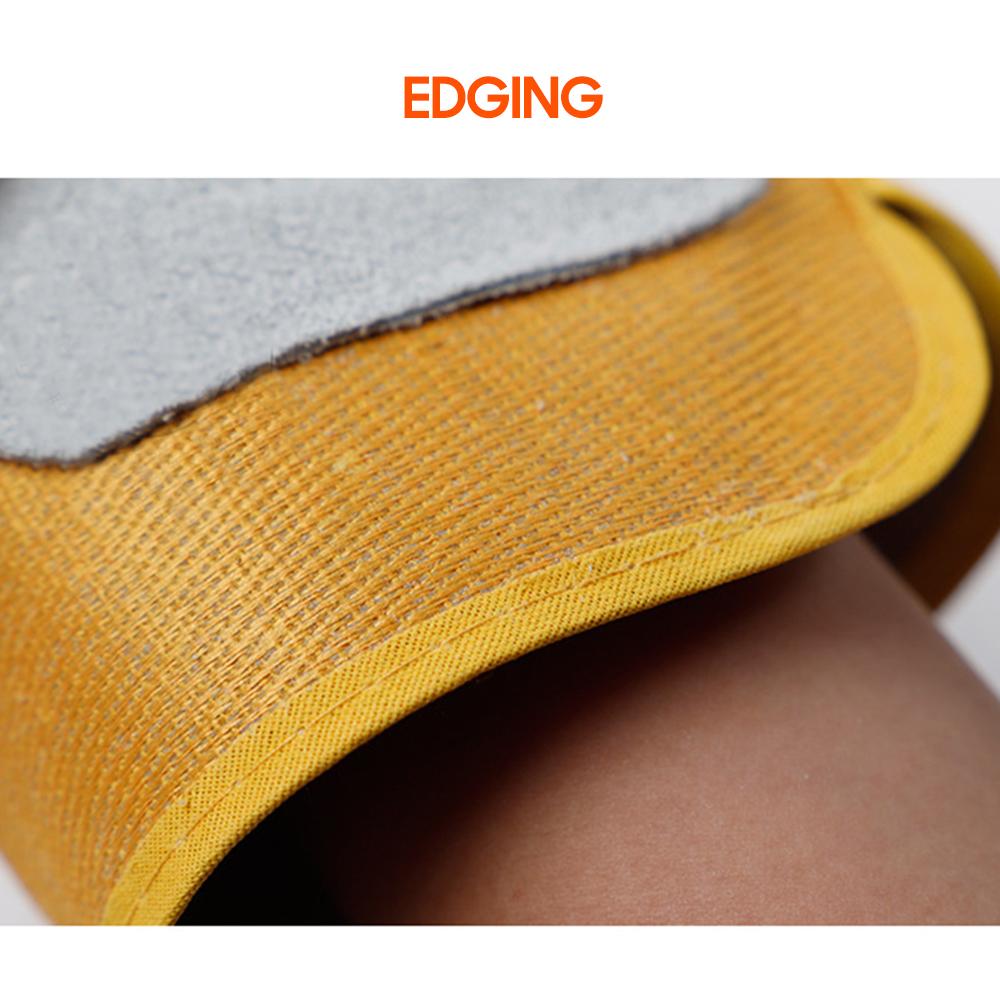 Welding Gloves Heat Resistant Cowhide Leather Forge Gloves Hands Protection In Welding Oven Grill