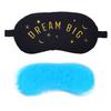 Jenna™ Print Cute Sleeping Eye Shade Mask Cover for Insomnia, Meditation, Puffy Eyes and Dark Circles With Gel (Black)