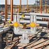 Messing Gasventil U-Form 3-Wege-Verteiler Absperrventil Unabhängiger Schalterverbinder für den Heimgebrauch