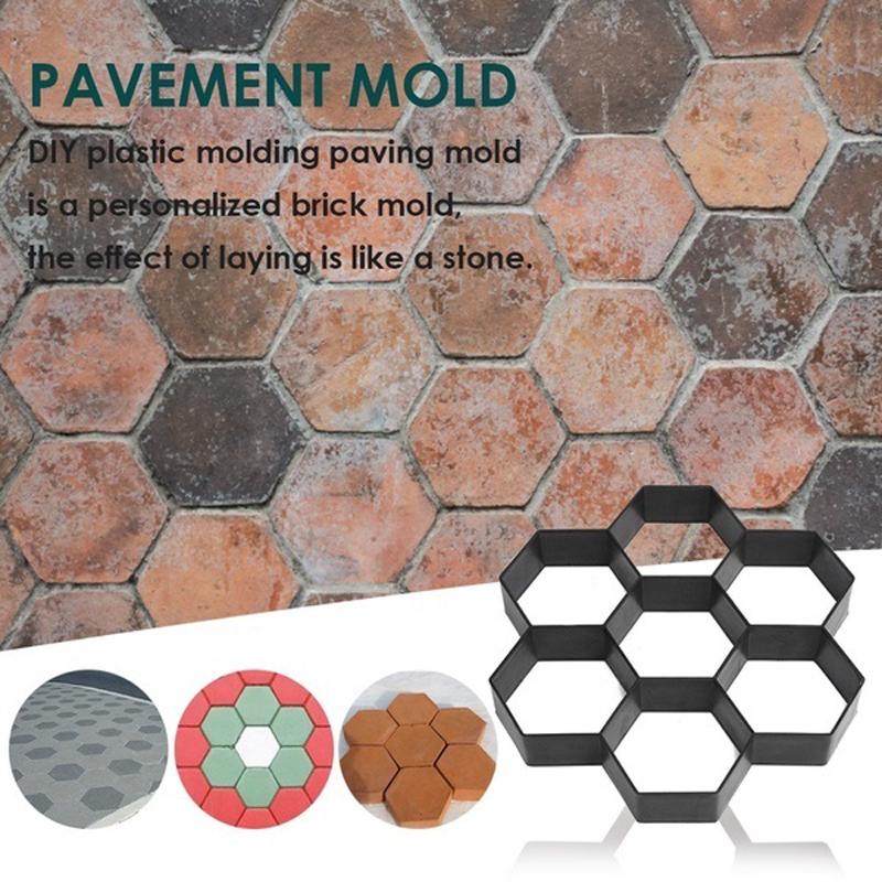 9Styles Hage Dekor DIY Driveway Betong Stepping Asfaltering Hage Road Mold Patio Stone