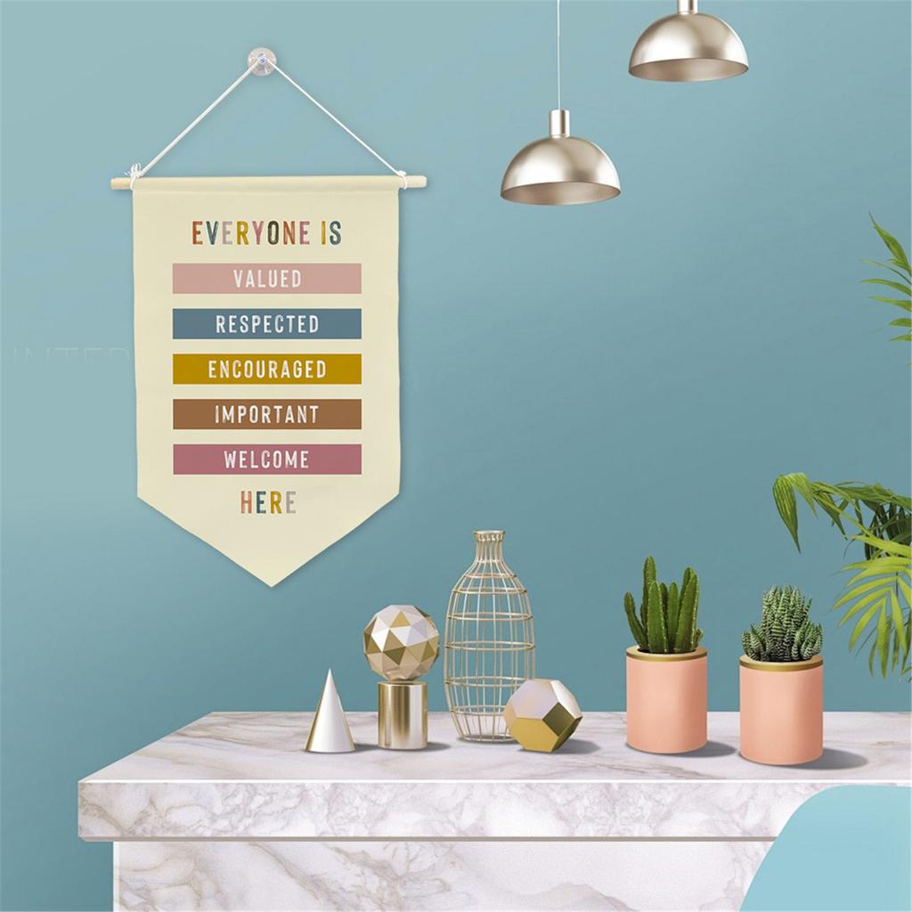 Inspirational Quote Banner Pennant Flag for Home Motivational Wall Art To Encourage Reading and Personal Growth
